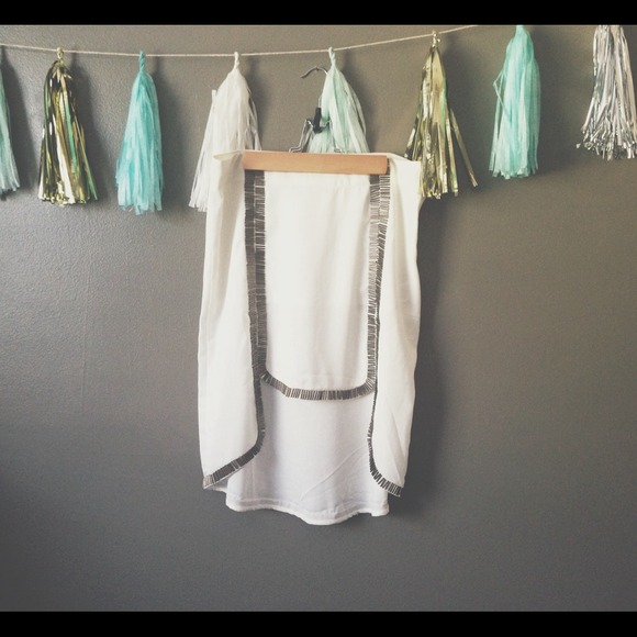 Dresses & Skirts - White Beaded Skirt