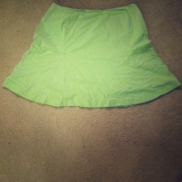 Green skirt