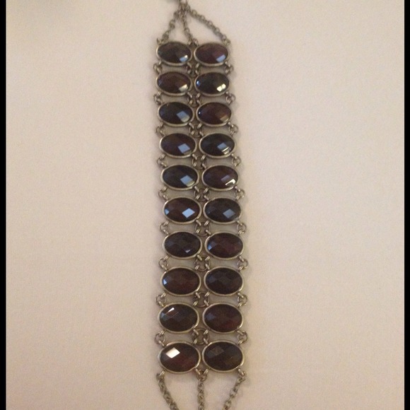 #69. Substantial brown glass beaded bracelet - Picture 2 of 4