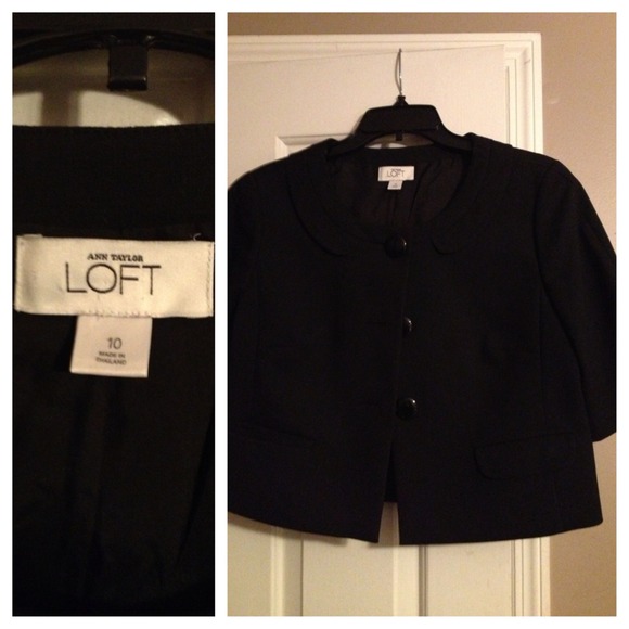 Black Ann Taylor Crop Jacket. 2 in sizes 8&10.
