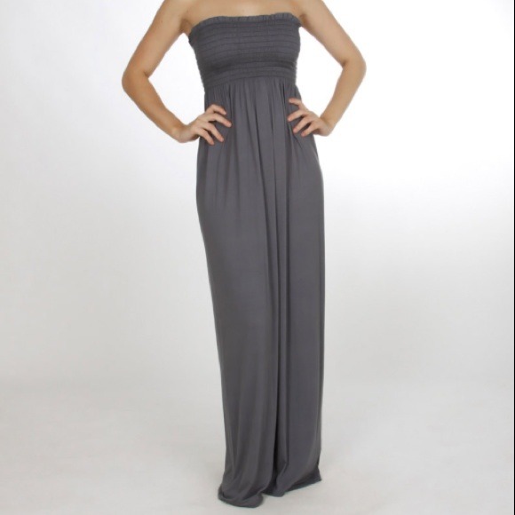 Dark gray maxi dress!!