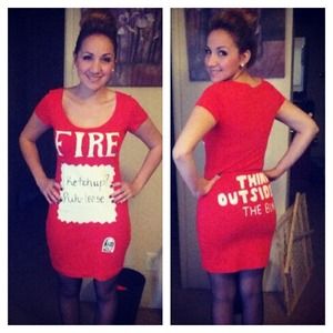 Taco Bell fire sauce Halloween dress
