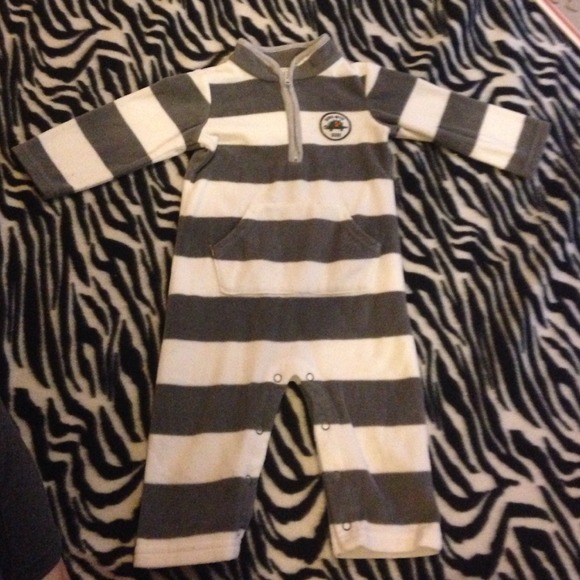 Fleece Long Sleeve Pant Onsie 12M