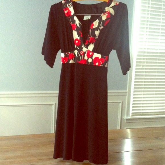 Little Black Cherry Blossom Dress - Picture 1 of 4