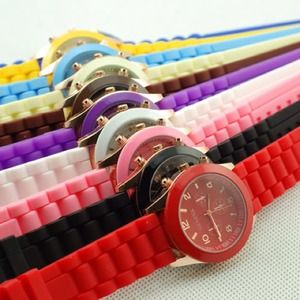 Colorful Geneva Silicone Jelly Wrist Watch!!!