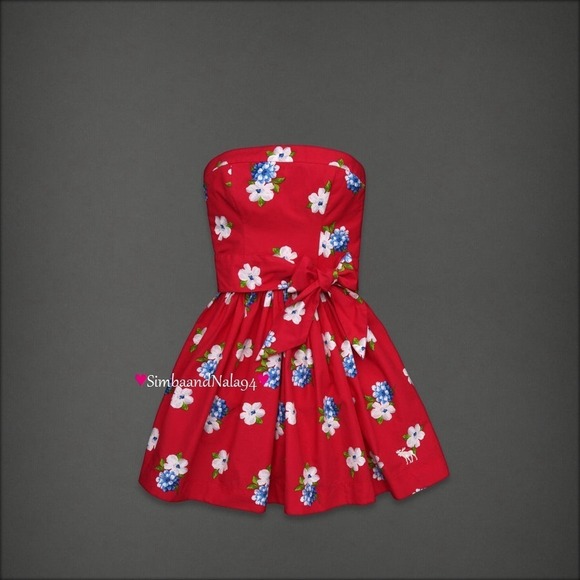Abercrombie & Fitch,Hollister Annabel Red Dress