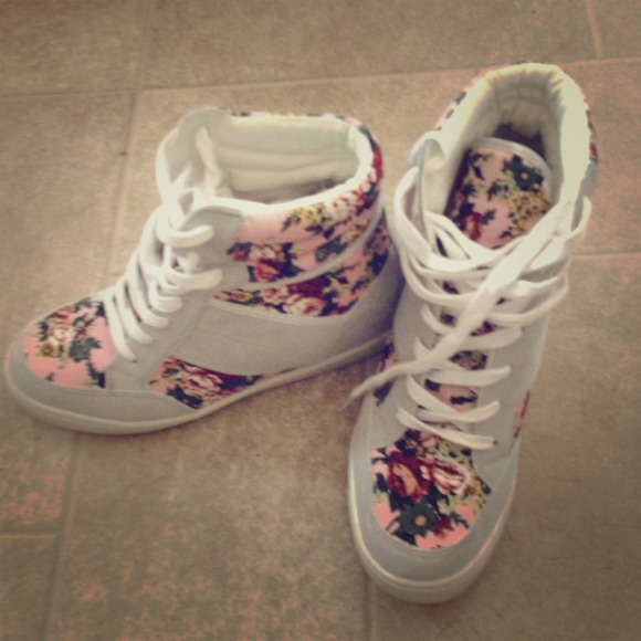 High top wedge shoes! Super cute!