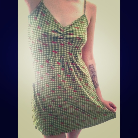 Cherry pattern dress