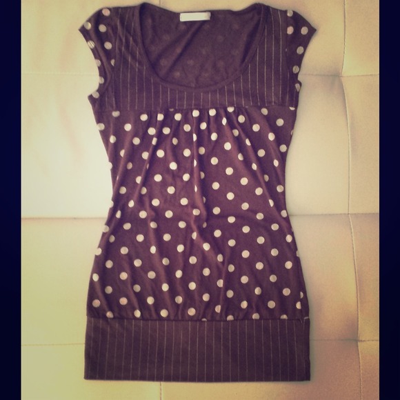 Polka dots & stripes top