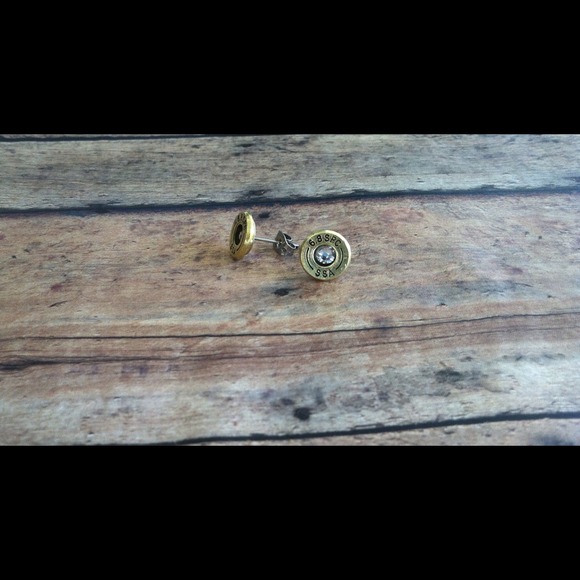 6.8mm bullet earrings