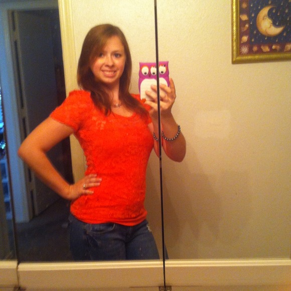 👚Pink Lacey top👚❗