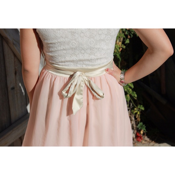 Light Pink and Lace Dress