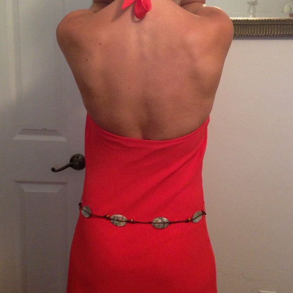 Giorgio Fiorlini Belted Halter Top Dress Size 6 - Picture 3 of 4