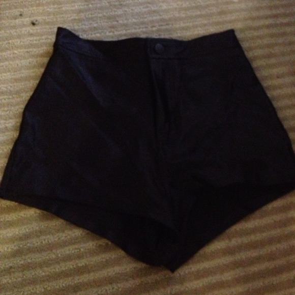 American Apparel Pants - American apparel black high waisted shorts