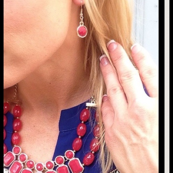 rhinestone statement necklace set - Picture 2 of 2