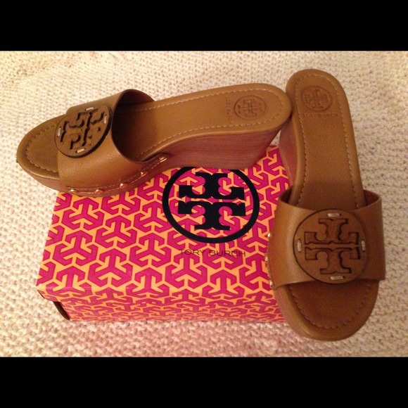 Tory Burch leather wedge sandal