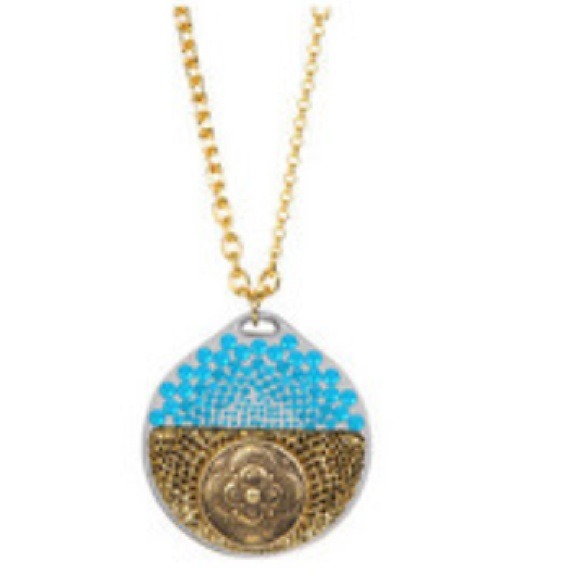Tarina Taratino turquoise necklace & ring