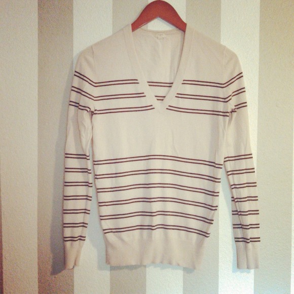 JCREW Deep V Neck Sweater