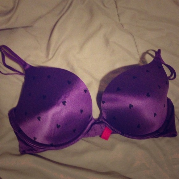 Purple push up bra