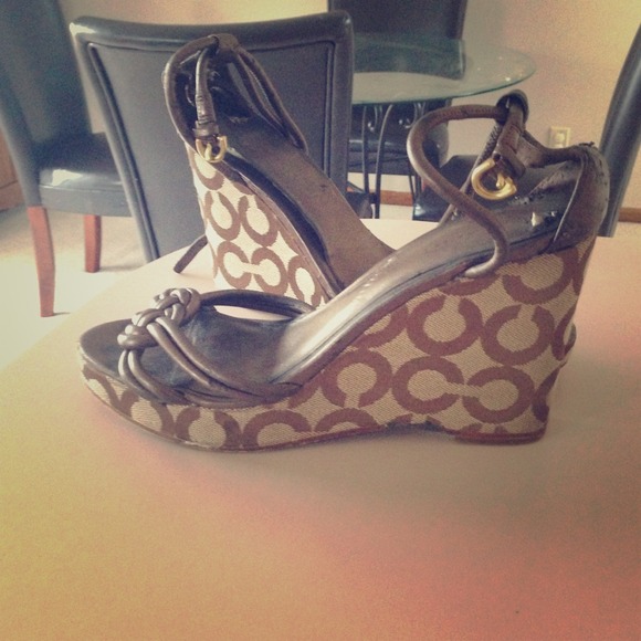 Coach wedges!