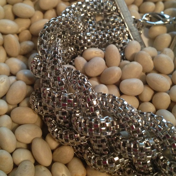 NWT silver chain braided bracelet - Picture 3 of 3