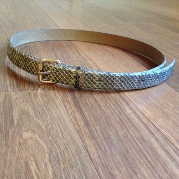 ❌❌❌Ann Taylor | Skinny Snakeskin Leather Belt