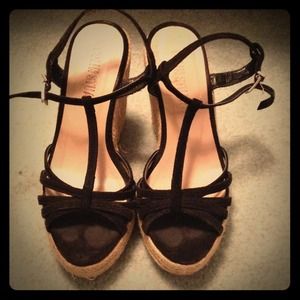 Colin Stuart Black Suede T Espardille