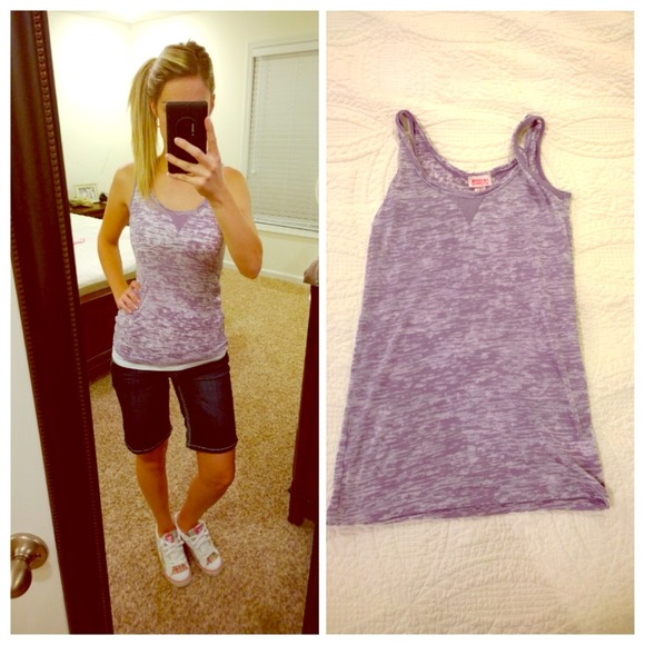 ❌SOLD❌Purple burnout tank