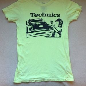 Neon technics: teach them well t-shirt