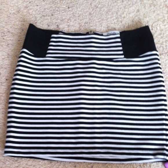 A black and white skirt