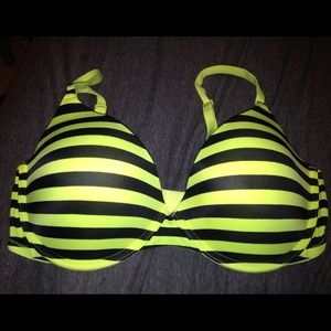 Yellow & black Victoria secret Pink bra