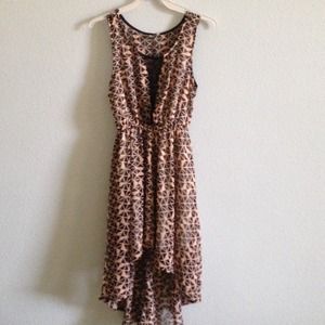 NWOT Peach & Black Dress!