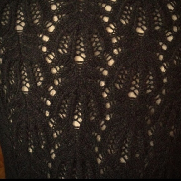 🍃❤️ Lace knitted extra fine Merino Wool Cardigan - Picture 3 of 4