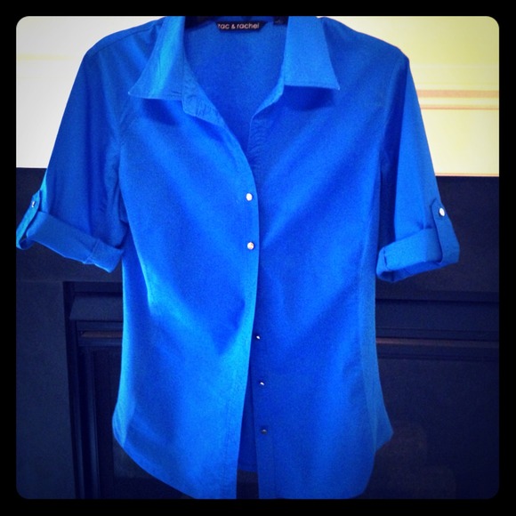 ❤ SOLD Blue Button Down w/ Silver Buttons ❤