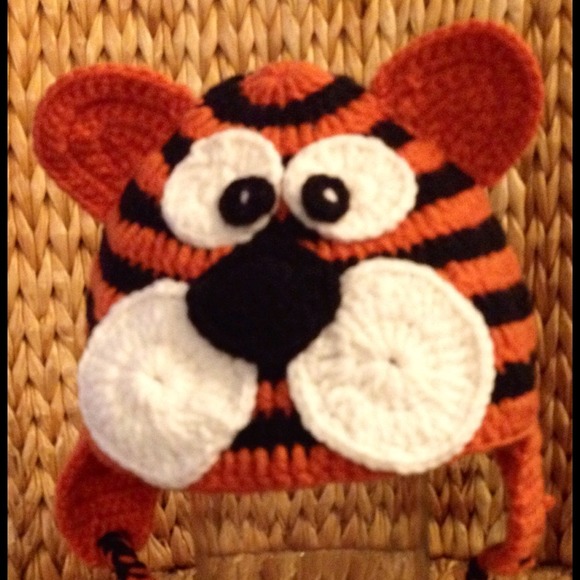 Crochet tiger hat