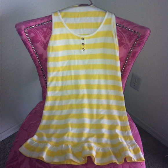 Juicy Couture cotton striped beach cover up dress