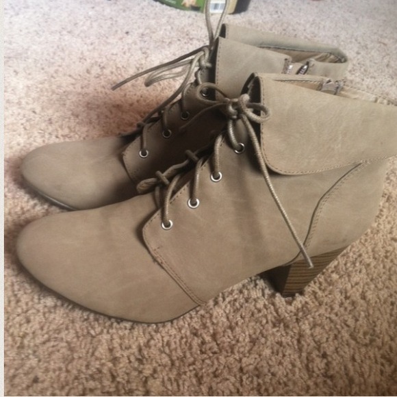 Suede booties!!