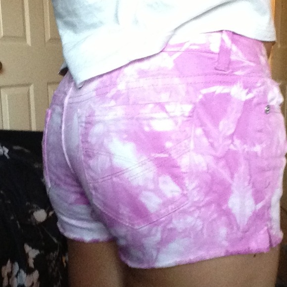 Aeropostale pink shorts tie dye