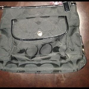 Authentic Coach cross-body purse,barely used.
