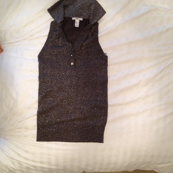 Sparkly sleeveless knit