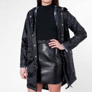 American Apparel unisex flannel-lined parka