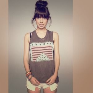 Brandy stars & stripes muscle tee •PRICE CUT•