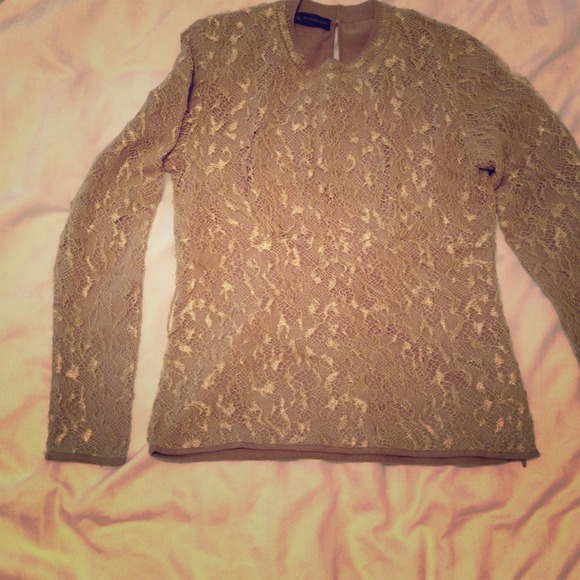 Burberry Prorsum gold/beige knit