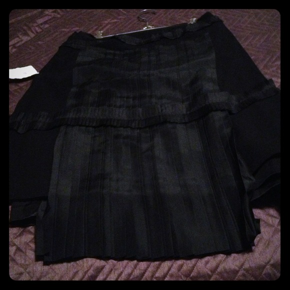 Set of two embellished black skirts
