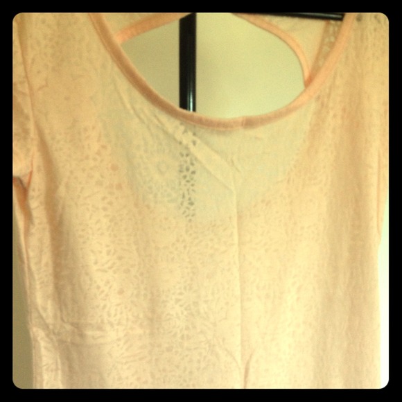 Light pink flower shirt