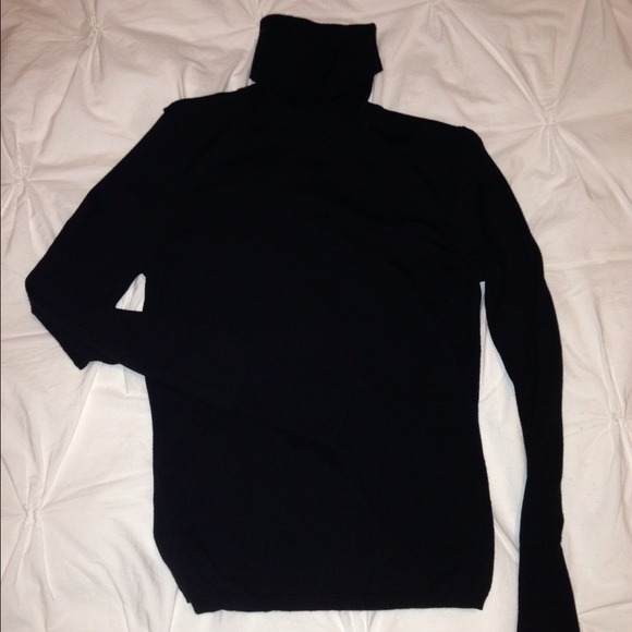 Limited Size Small Black Turtleneck