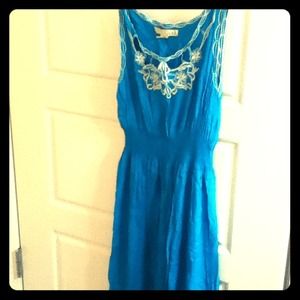 Teal maxi dress from Forever 21