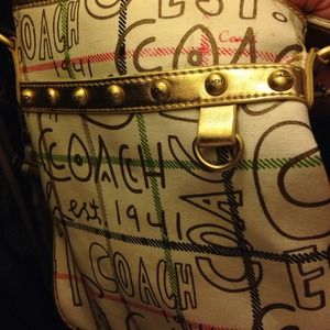 Coach inspired cross body bag