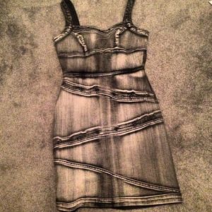 Stone washed Denim mini dress