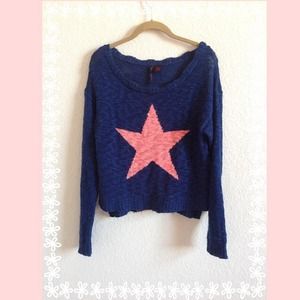 🌺HOST PICK🌺 Pink Star Knit Sweater